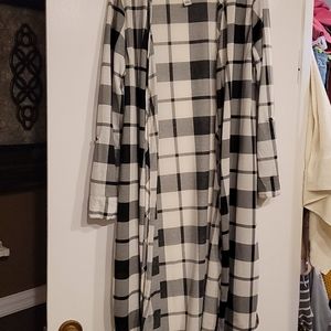 Buffalo plaid tunic top